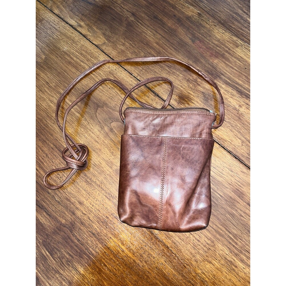 BROWN  100% Genuine Leather Crossbody Bag Shoulder Purse